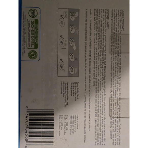 Memorex CD-R 5PK‎ 700MB/Mo 80min - Picture 3 of 6